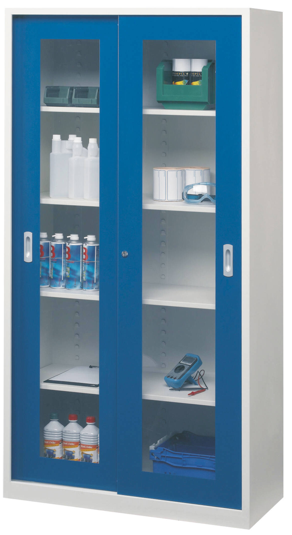 Armoire portes coulissantes pleines ou transparentes • AlganSirec