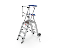 Plateforme individuelle pliante à hauteur réglable 4 à 7 marches