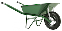 Brouette renforcée - 100 litres -  Roue Gonflée - Dim : L 1470 x l. 680 x H 590 mm