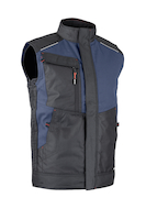 Gilet Bodywarmer 60 % coton 40 % polyester - Tailles S à 4XL - coloris Marine/Noir
