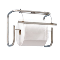 Dérouleur inox bobine papier mural pour bobine jusqu'à 350 mm de large