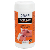 Lingettes nettoyantes - par lot de 12 pots de 80 lingettes