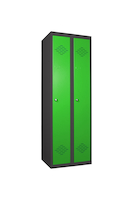 Vestiaire monobloc industrie propre 2 cases - Dim. : L 600 x P 500 x H 1800 mm