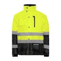 Blouson haute visibilité "LIFT" Doublure et manches amovibles - tailles : S à XXXL - coloris Jaune/Noir